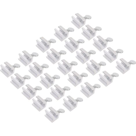 25 pièces verrou de fenêtre coulissante en alliage d'aluminium, butée verticale et horizontale pour porte et fenêtre avec clé (1/5)