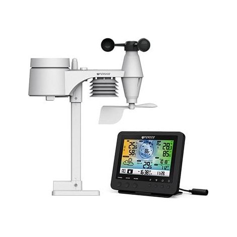 Station météo Multi-fontions sans fil écran couleur + station extérieure (1/5)
