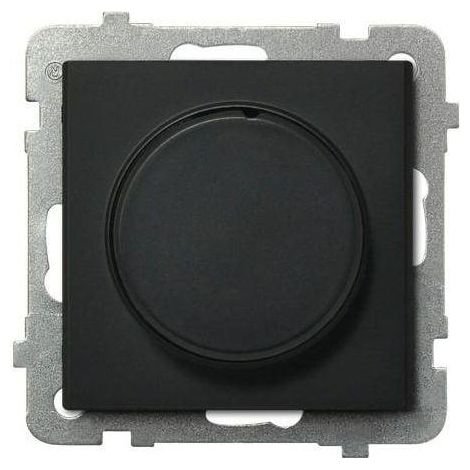 Dimmer Ospel Sonata nero design semplice e quadrato