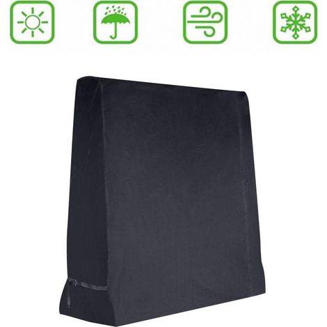 Tischtennisplattenabdeckung 185 x 165 x 70 cm – Wasserdichtes 210D Oxford-Gewebe – Wetter- und UV-Schutz – Kompatibel mit den meisten Modellen – CM 201 D (1/5)