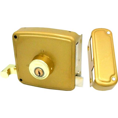 Crs02 Abdeckschloss links 50 x 100 mm lackiert Gold
