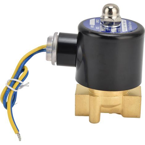 Électrovanne G3/8 laiton 2W-040-10 normalement fermée à membrane pour eau air huile, 24V AC (1/5)
