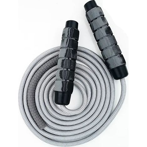 Corde à sauter, corde à sauter en coton, cordes à sauter réglables et anti-nœuds pour le cardio et l'entraînement d'endurance (1/5)