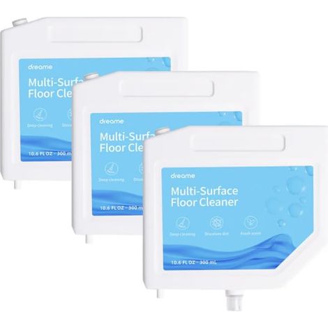 Solution de Nettoyage, Liquide adapté à Tous Les sols durs tels Que Le Bois, Le carrelage et Le marbre pour l'aspirateur L10s Ultra, à insérer dans la Station de Recharge, 300ml x 3 Pcs (1/5)