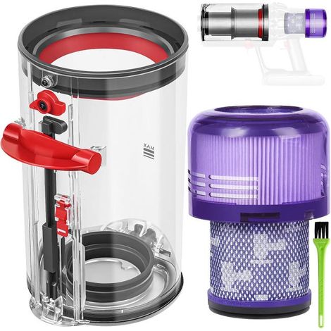 Contenedor de basura para Dyson V11, V15, SV14 y SV17, filtro, depósito de basura, repuestos, accesorios, contenedor de filtro de repuesto