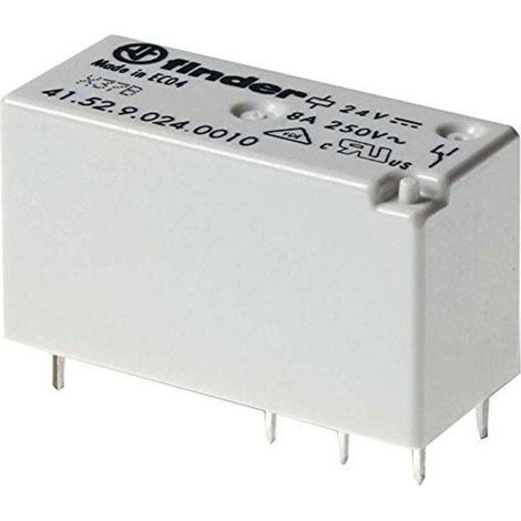 Relais finder 41.52.9.024.0010 Doppelkontakt 8A 24V DC (1/2)