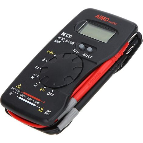 AIMO M320 Taschenformat-Digitalmultimeter mit LCD-Display (DMM) zur Messung von Frequenz und Kapazität
