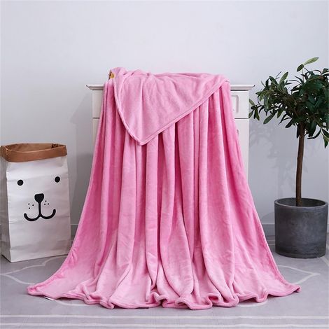 Couverture En Fleece - Microfibre Polyester - Pour Canapé Lit Ou Yoga - 150 X 200 Cm - 1 Pièce (1/5)