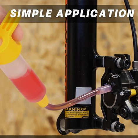 Kit de purge d'huile minérale pour freins de vélo 60 ml, compatible avec les freins à disque hydrauliques Shimano. (1/4)