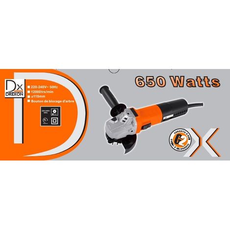Dx 450116 -Meuleuse d'angle 650W- (1/2)