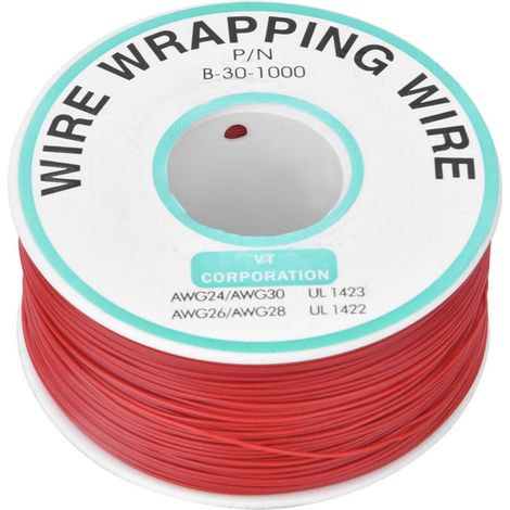 Kit de reparación de placas de circuitos impresos Keenso OK Wire 30AWG Gwullovers de 300 m, color rojo, para portátiles, placas base y pantallas LCD [cobre rojo]. (1/5)