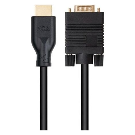 Cable Conversor Nanocable 10.15.4602/ VGA Macho - HDMI 8K Macho/ 1.8m/ Negro (1/2)