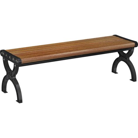 Outsunny Panchina da Giardino 2 Posti con Seduta a Doghe