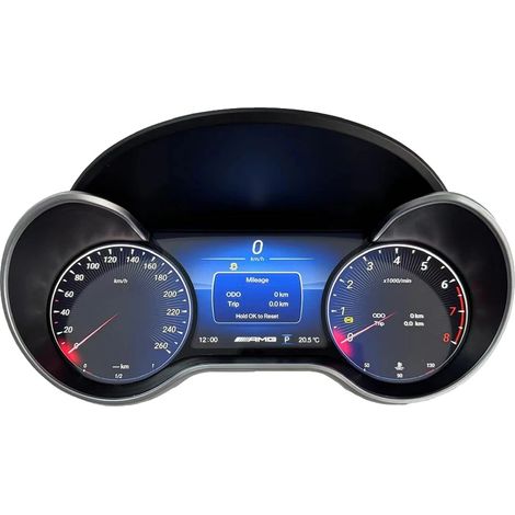 Cruscotto digitale, compatibile con Benz ML GL G GLE GLS W164 W166 W463 2006-2019, schermo LED da 12,3 pollici, porta USB e slot TF, pannello strumenti automobilistico, nuovo W164 (1/2)
