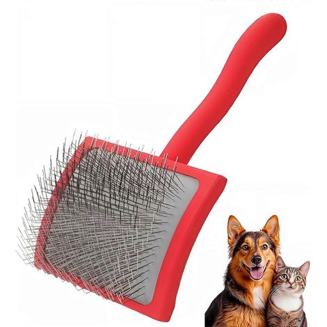 Brosse lissante Big G pour chiens, idéale pour le toilettage professionnel : démêlez et coiffez les Goldendoodles, les Caniches et bien plus encore. (1/5)