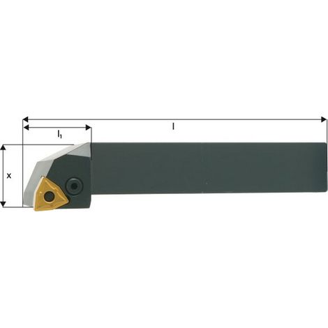 Portautensili Iso 95 ° Pwlnr / L Denominazione: Pwlnr 2020 K08, Vierkant Coda 20 X 20 Mm, Le Dimensioni 125 Millimetri L1 Dimensioni: 28 Mm (1/2)