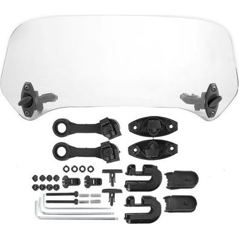Motorcycle universel Modifié pare-brise de pare-brise SPOILER AIR DÉFLECTEUR (1/5)