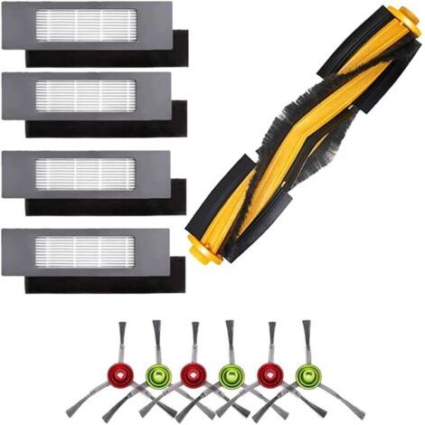 ALLIANDISAccessori FOREHILL compatibili con Ecovacs Deebot T8 N8, 1 spazzola principale, 4 filtri, 6 spazzole laterali per Deebot ozmo 950 920 T8 (1/5)