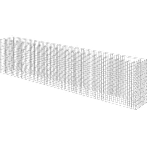 Arriate de gaviones de acero 450x50x100 cm vidaXL