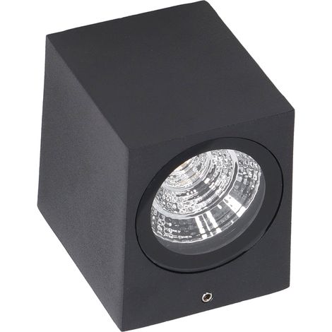 Luminaire mural extérieur LED 5W, aluminium étanche 85-265V, éclairage chaud pour couloir terrasse porche, 8x7,5x6,5cm (1/5)