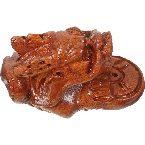 Pendentif dragon en bois sculpté à la main, décoration à suspendre, style chinois (1/5)
