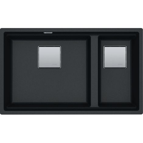 Cuve Kubus 2.0 Fragranit KNG 120 - Onyx - Bonde Automatique - 760 x 460 x 200/200 mm - Franke (1/2)