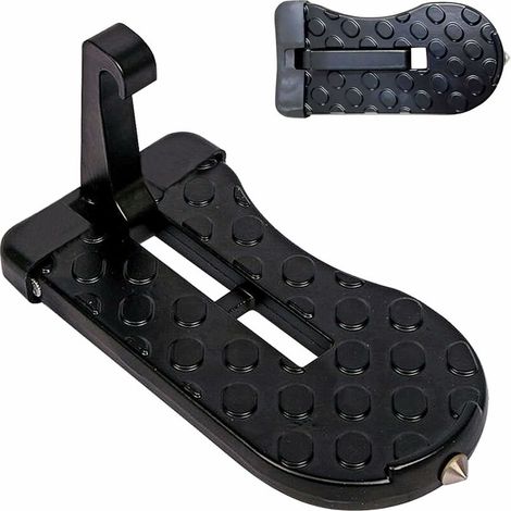 Marche Pied Camping Car,Repose Pied Voiture, Pédale Porte Voiture Pliable,Marchepieds de Porte Universels pour Véhicules avec Verrous de Porte en U SUV, Jeep, RV (1/5)