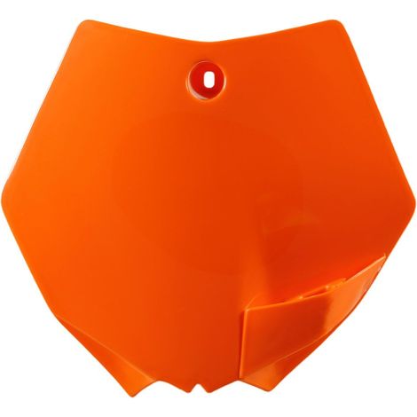 Plaque d'immatriculation avant UFO PLAST pour KTM SX 65 cm³, modèles 2009-2015, couleur : orange, d'origine
