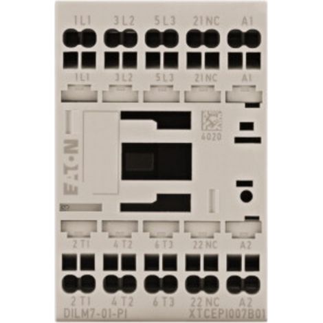 Eaton DILM7-01(24VDC)-PI Leistungsschütz 3 Schließer 3 kW 7 A 1 St. (1/3)