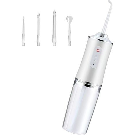 Kabellose Munddusche – 200-ml-Wassertank – Einstellbarer Druck (30–100 PSI) – 45 Tage Akkulaufzeit – Für die Zahnfleischpflege zu Hause oder unterwegs – 1 Stück (1/5)