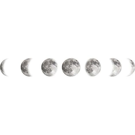 Un lot de Stickers Muraux lune Autocollant Mural Décoration Murale pour Salon Chambre Bureau (1/4)