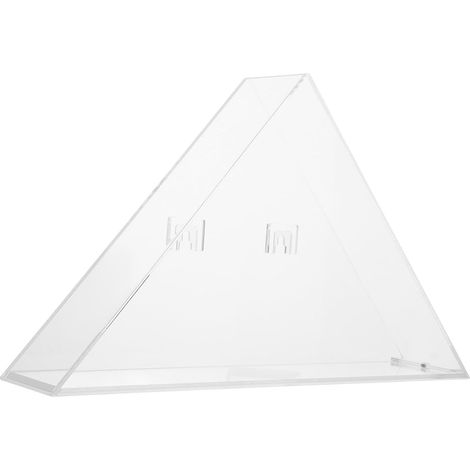 Modern Dreieckiger Acryl Flaggenbehälter mit Schutzabdeckung