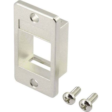 Support pour module RJ45 Keystone en plastique blanc – RF-KS-RJ45T (réf. RF-4848600), lot de 1 unité (1/4)