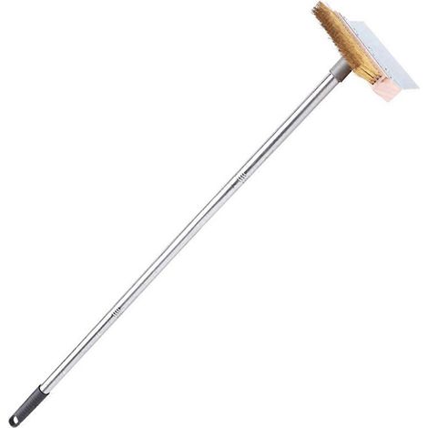 Brosse pour four à pizza, brosse pour gril, manche long amovible, outil de nettoyage pour cuisine et restaurant (1/4)