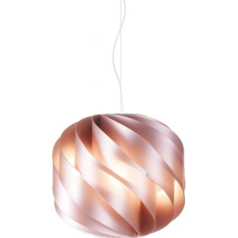 Suspensión de Metal Rosa en Metal Cromado Cm. 40x38h