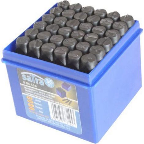 Lot de 36 poinçons à frapper 10 mm – Pour estampage sur métaux et cuir – Comprend 27 lettres et 9 chiffres