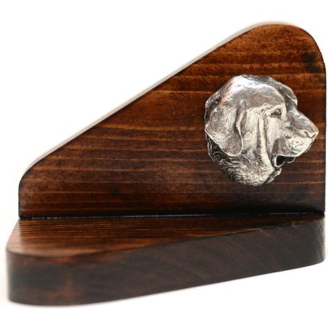 Dogue de Bordeaux espagnol - bougeoir en bois avec un chien, porte-bougie chauffe-plat, hommage canin par Art-Dog (1/5)