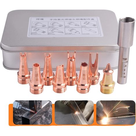 Ugello per saldatura laser, materiale in rame, design M16, set di un ugello (1/2)