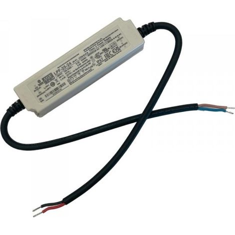 MW MEAN WELL LPF-25-24 Alimentatore Led Driver CC CV 24V 1,05A 25W IP67 Input 220V e 110V