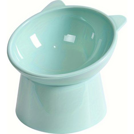 Gamelle haute en forme d'oreilles de chat, protège-cou pour animaux, gamelle anti-basculement, gamelle mignonne spécialement conçue pour les chats (1/2)