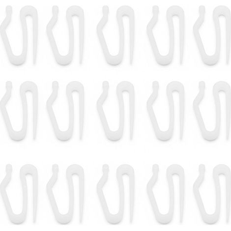 High-quality plastic curtain accessories, curtain hooks, adjustable pleats, curtain hooks, rail accessories, buckles (36 pieces) (1/5)