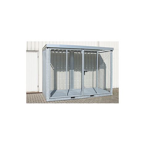 Bauer Gasflaschen-Container GFC-E/G M4 mit Gitterrostboden für 78x Gasflaschen Ø 230 mm (1/2)