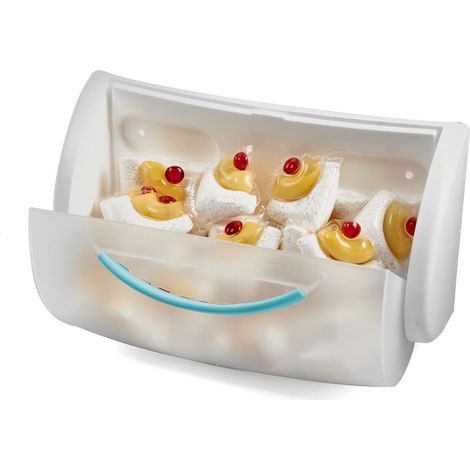 SNIPS Porta Cialde per Lavatrice e Lavastoviglie, Organizzatore per Pastiglie, Capacità di 20 Cialde, Organizzatore per Detersivi per Lavastoviglie e Lavatrice, 22.5 x 12.5 x 8 cm, Made in Italy. (1/5)