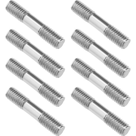 40 Pièces 304 Acier Inoxydable Double Extrémité Fileté Goujon Vis Boulon pour Bricolage Bateau Modèle Bricolage Matériel M8x40 (1/5)