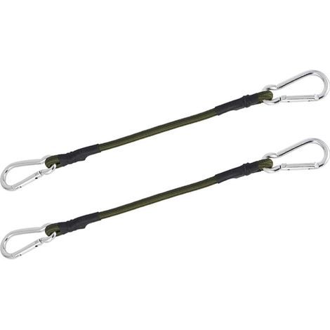 Lot de 2 tendeurs résistants de 30 cm pour camping, bagages, voyages (1/5)