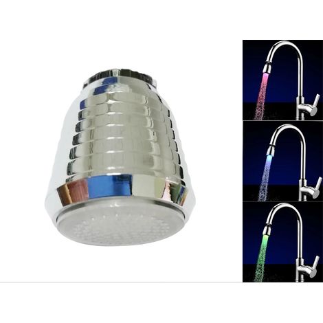 Rompigetto Rubinetto Cucina RGB Filtro Universale Lavabo Sensore Temperatura (1/5)