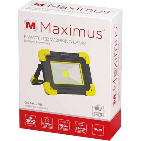 MAXIMUS - Projecteur batterie 5W. (1/2)