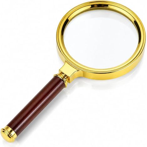 Loupe à Main avec grossissement 10x Verre Optique avec poignée (1/5)