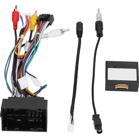 16-poliger Autoradio-Kabelbaum mit USB-Kabel und CAN-Bus-Box-Kit als Ersatz für Jeep Grand Cherokee 201