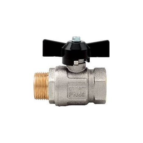 VANNE À BILLE MF PASSAGE TOTAL Taille : 1/4 DN8 50 bar/725 psi papillon noir